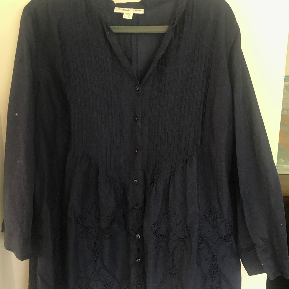 Coldwater Creek size 1x navy blue